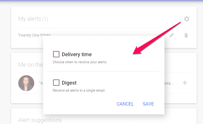 Alert Settings
