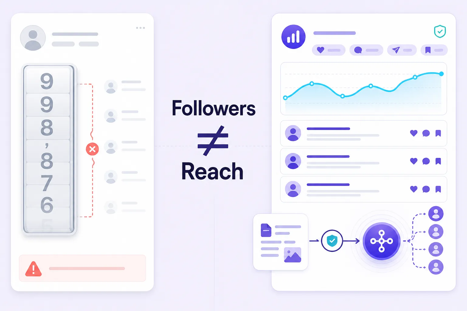 Influencer marketing follower count myth contrasted with signal quality reality