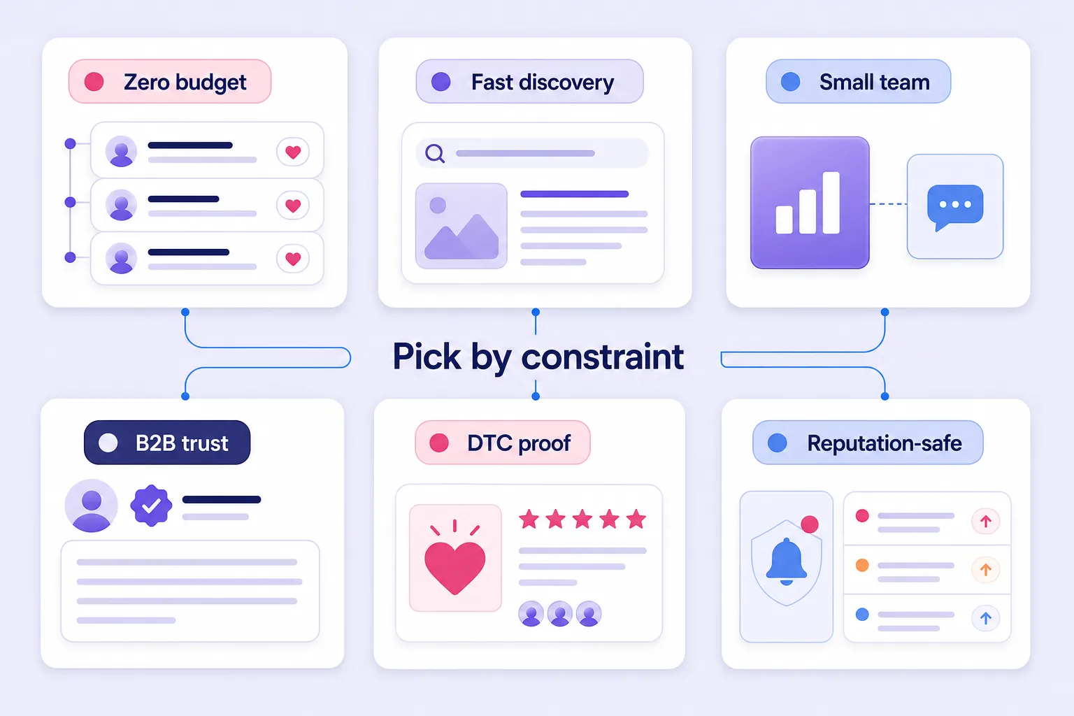 Goal-based framework for choosing social media follower growth strategies
