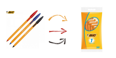 Bic brand extension.png extensión de marca Bic.png