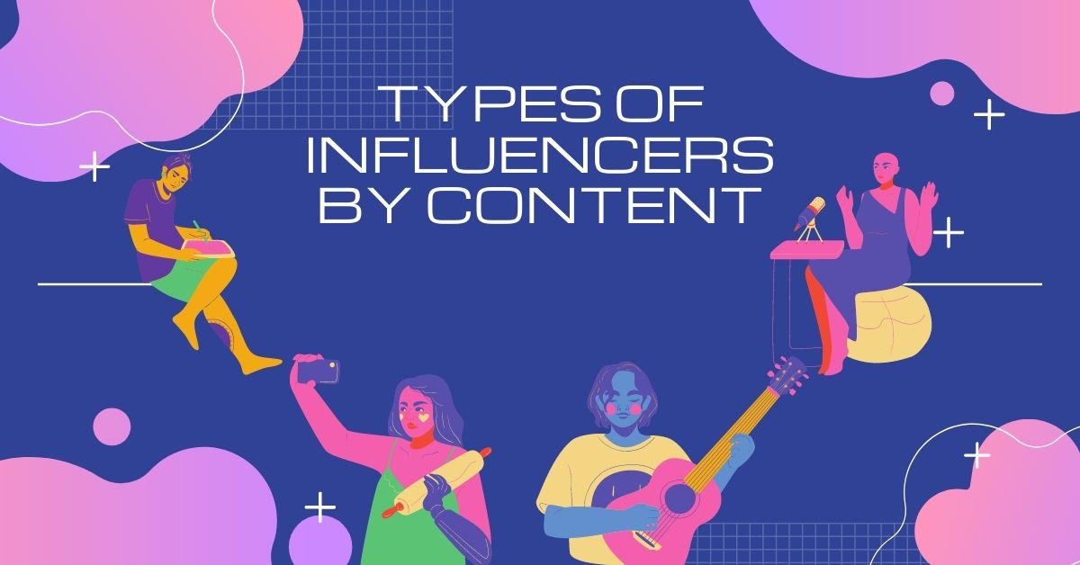 Types of influencers by content