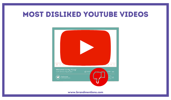 Most Disliked YouTube Videos